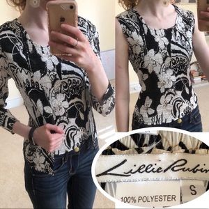 Vintage Lillie Rubin Sequin Top and Cardigan Set